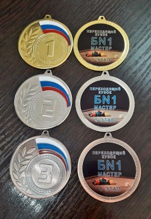 Медаль наградная с призовым местом (арт.062)