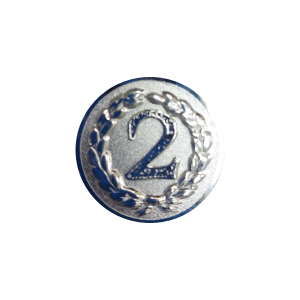 Эмблема для медали с призовым местом, 25 мм, металл фигурная б/к