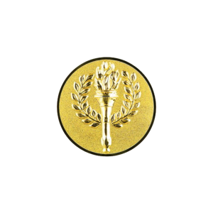 Эмблема Факел, 25 мм, золото
