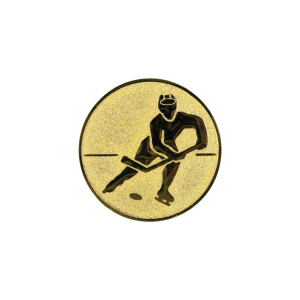 Эмблема Хоккей, 25 мм, золото