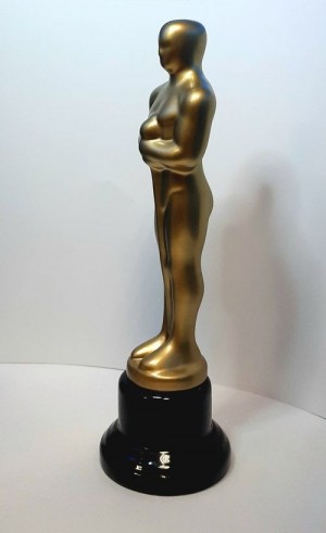 Статуэтка Оскар с мечом, керамика, МАТОВЫЙ, 28 см.