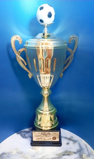 Кубок "Футбол" (арт.801), с крышкой